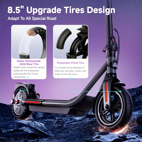 19 Mph 15 Miles Range 8.5" Tire Electric Scooter K3058