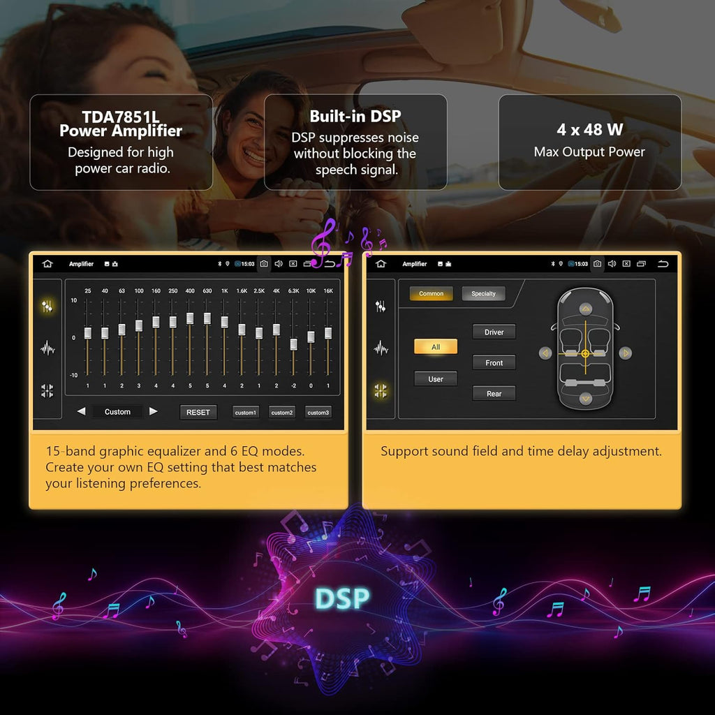 7 Inch Double Din Car Stereo Receiver with Bluetooth 5.0 L135472