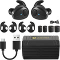 Electronic Shooting Earbuds Bluetooth Ear Hearing Protection NRR 28dB Rechargeable Black Y5862