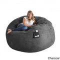 Charcoal MicroSuede and Foam Bean Bag M4960