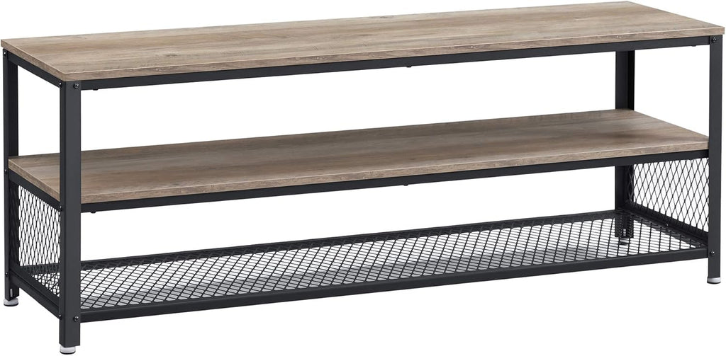 Rustic Brown and Black TV Stand for up to 60 Inch TV A74756