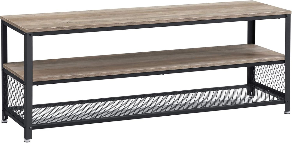 Rustic Brown and Black TV Stand for up to 60 Inch TV A74756
