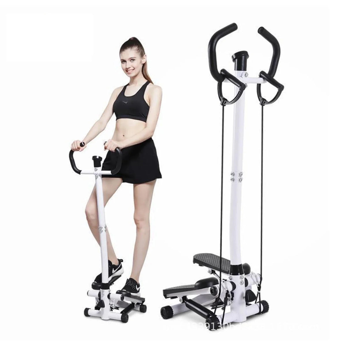 Mini Stair Stepper with Resistance Bands and Handlebar X865