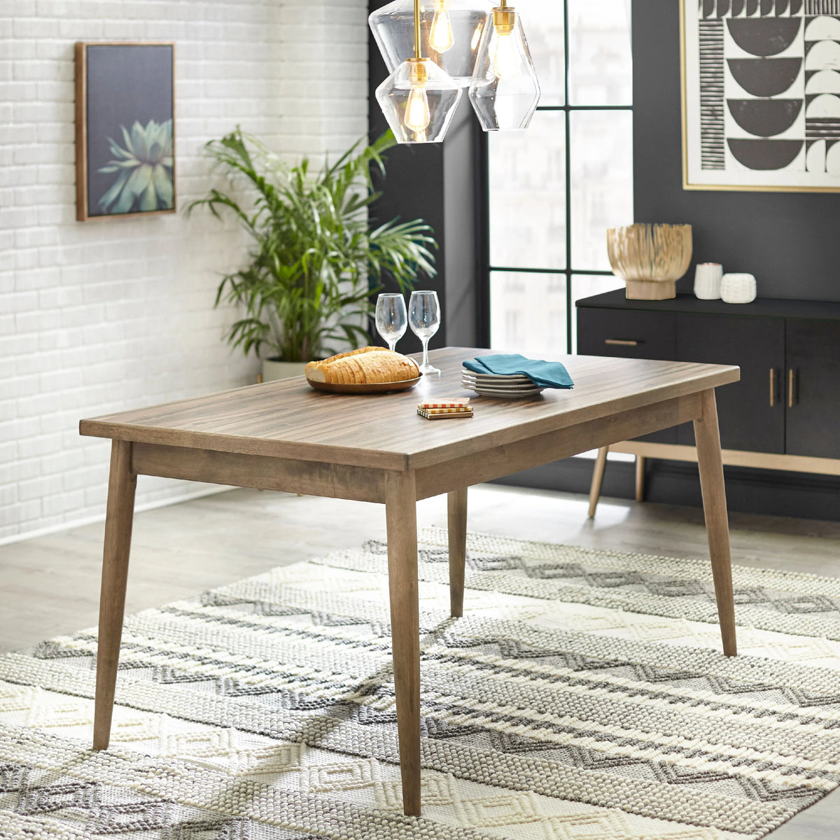 Walnut Mid-Century Dining Table B49789