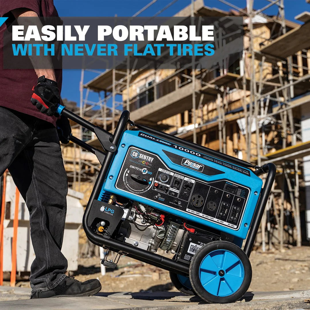10,000 Watt Dual Fuel Portable Generator with Remote Start S6660