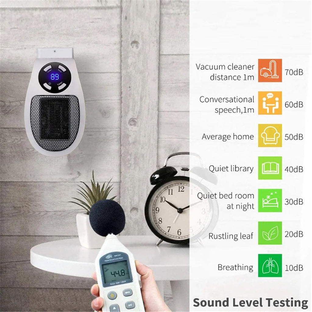 500W Ceramic Portable Space Heater U7647