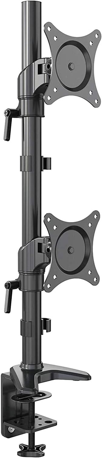 Vertical Dual Monitor Mount, 15-27 Height Adjustable, VESA Mount S73174