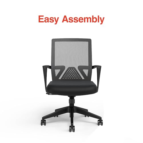 Black Ergonomic Mesh Office Desk Chair W6813