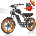 20'' Fat Tire Electric Bike with 1500W Peak Motor and 48V15.6Ah Removable Battery B658591