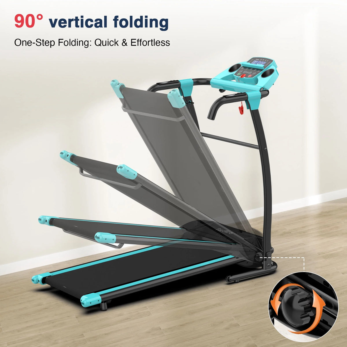 Portable Folding Treadmill Incline Electric Walking Running Machine V367005