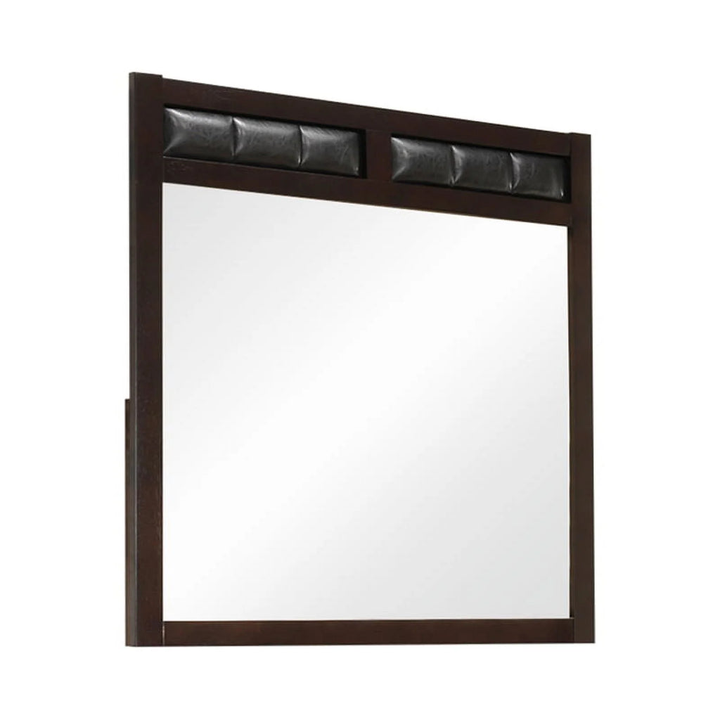 Cappuccino Bedroom Set with Upholstered Headboard B7436