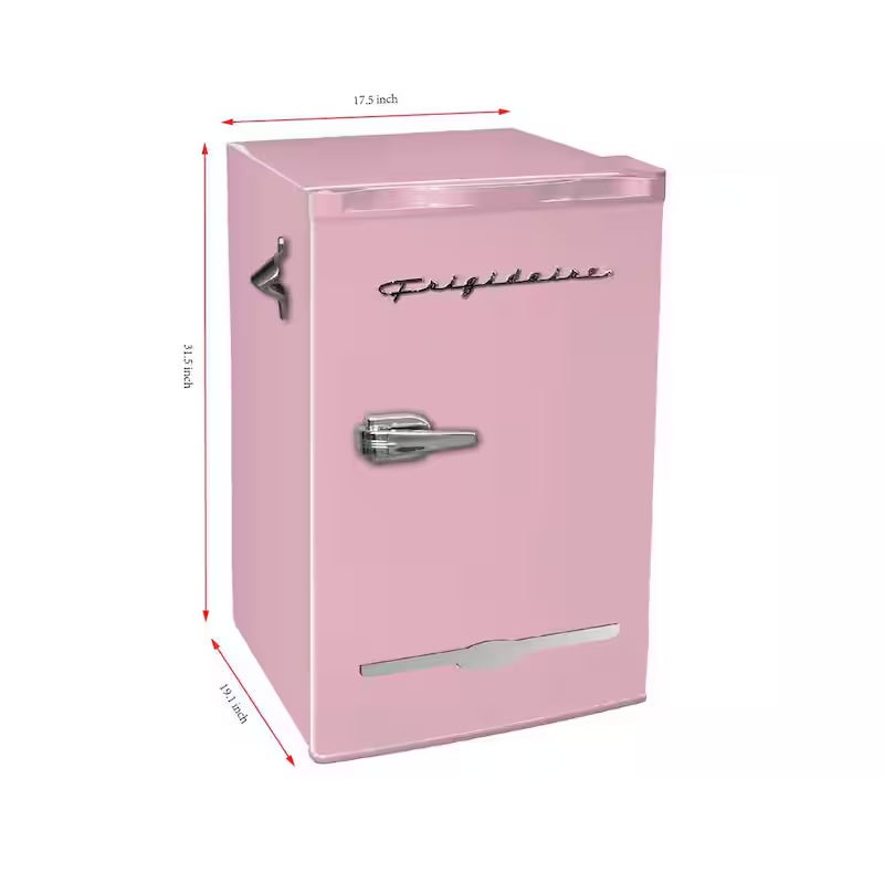 Coral Pink Retro Mini Fridge P724393