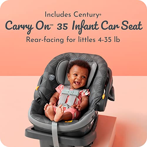 3-Wheel Lightweight Travel System Infant Car Seat and Stroller Combo W51821