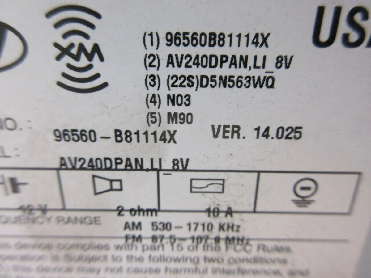 Pre-Owned Hyundai Santa Fe GPS Navigation Radio Receiver V730