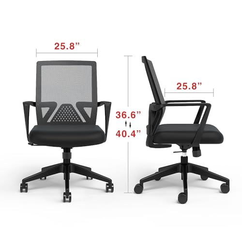 Black Ergonomic Mesh Office Desk Chair W6813