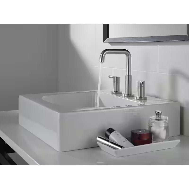 8 in. Widespread 2-Handle Bathroom Faucet in Stainless S49005