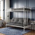 Black Twin over Futon Metal Bunk Bed T374200