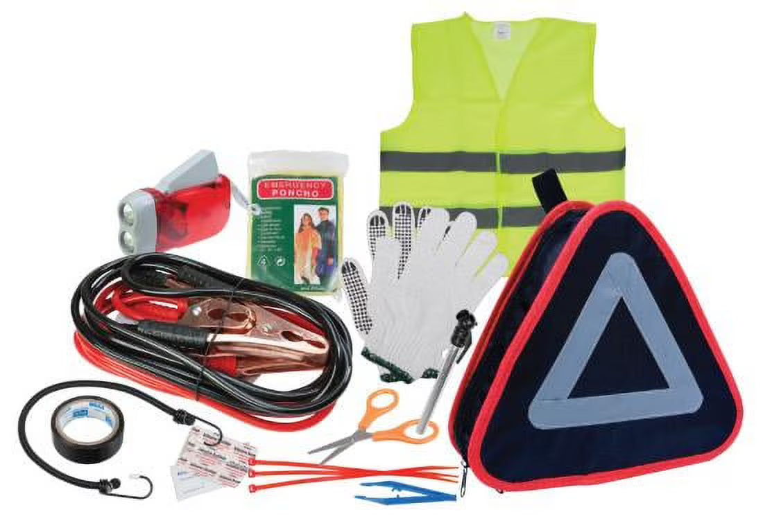 11Pc Roadside Emergency Kit W8526