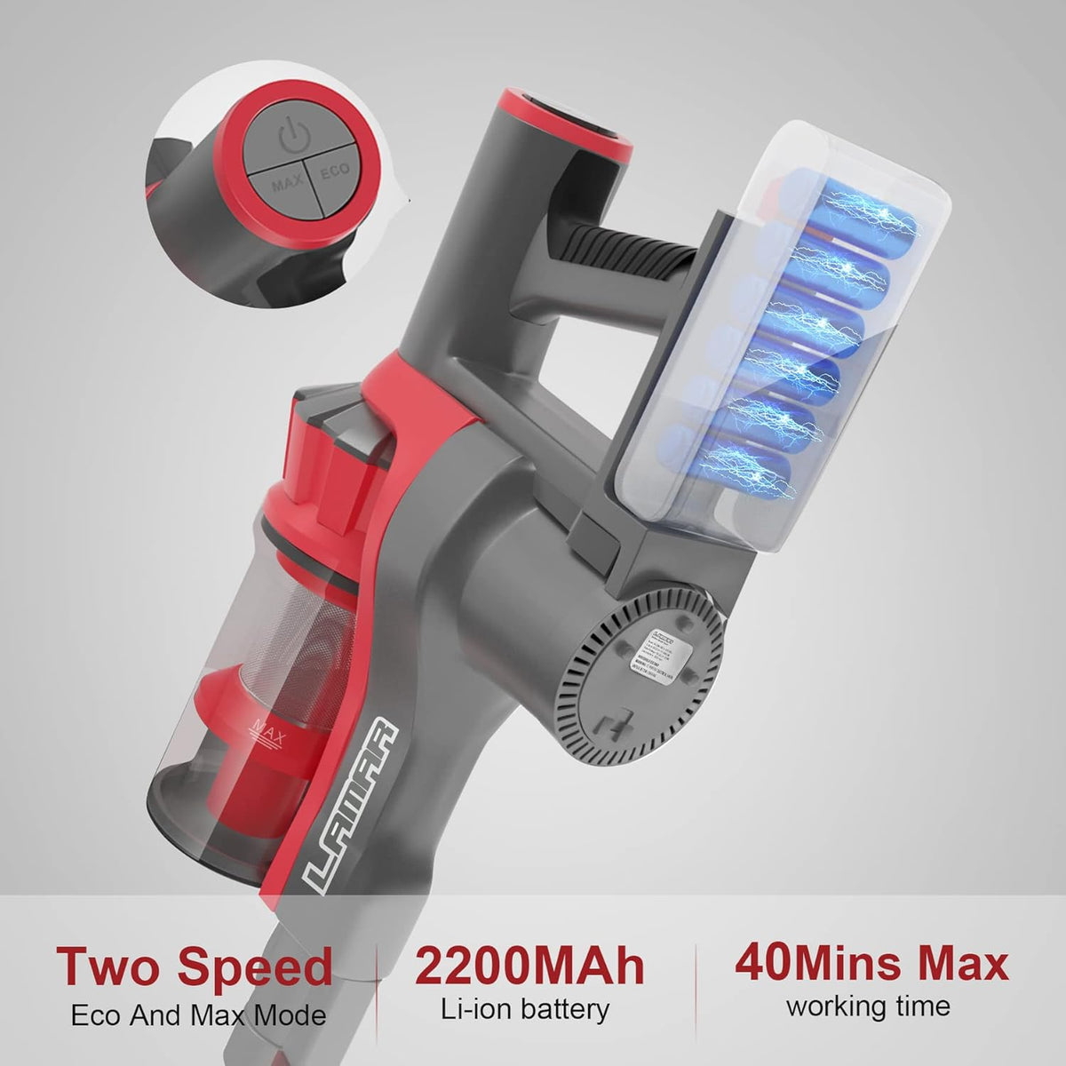 Cordless Stick Vacuum Cleaner with Detachable Battery Z63205