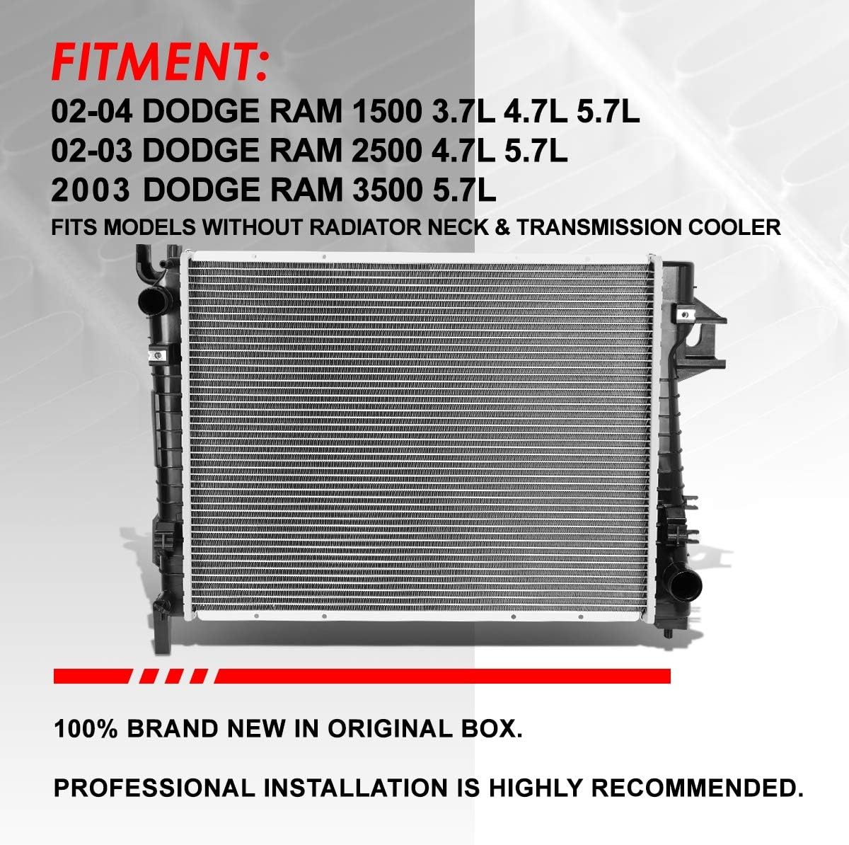 1-Row Aluminum Cooling Radiator C563