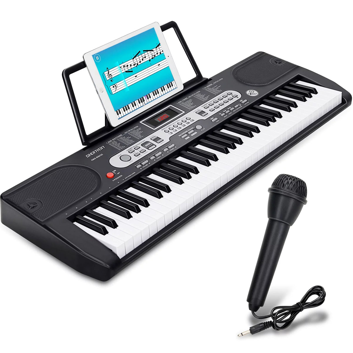 61 Key Portable Electric Keyboard with Microphone P50609