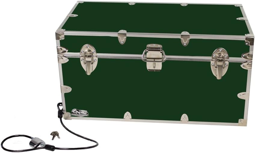 Large Storage Chest with Anchoring Cable Lock - 32 x 18 x 16.5 Inches Y2499
