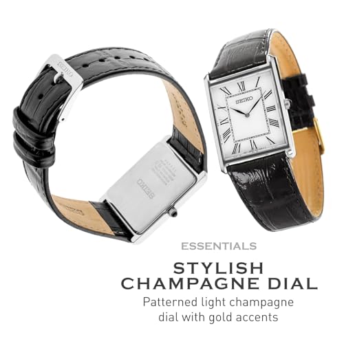 Water Resistant Stainless Steel Leather Strap Watch Y310379
