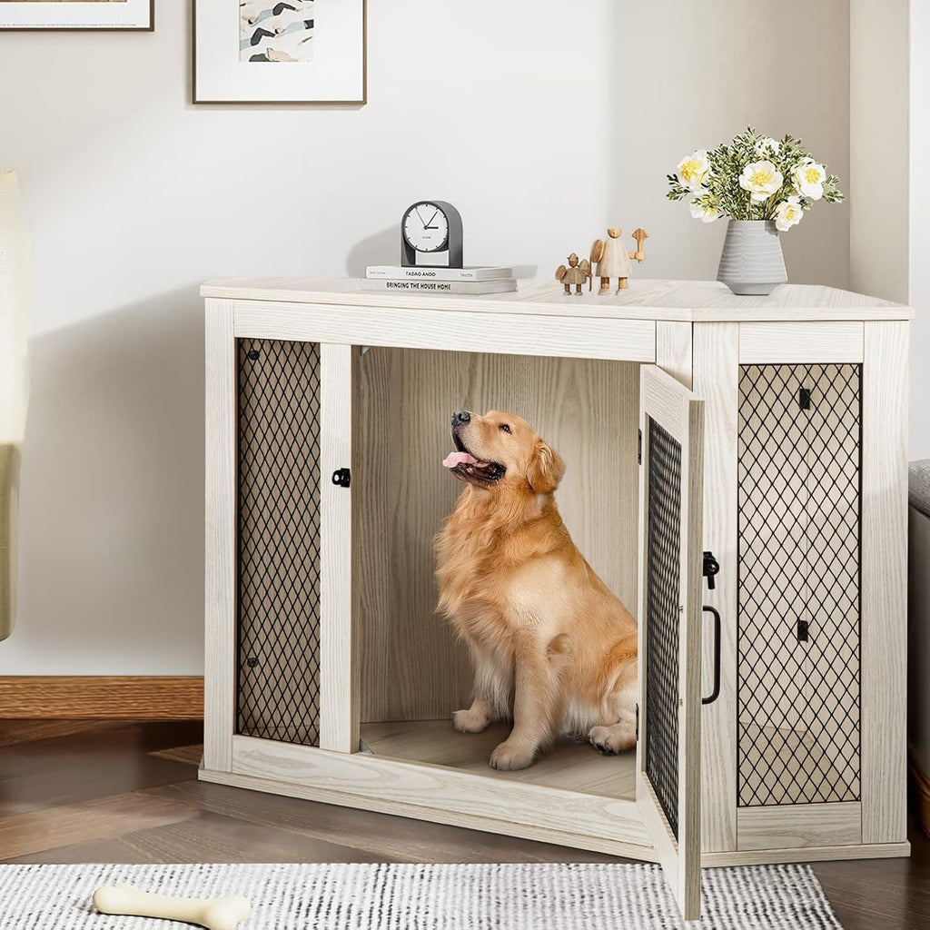 44/58inch Wooden Dog Kennel with Mesh X659