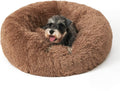 Round Donut Fluffy Pet Bed, Anti-Slip Bottom, 28 inch, Pack of 2 F16288
