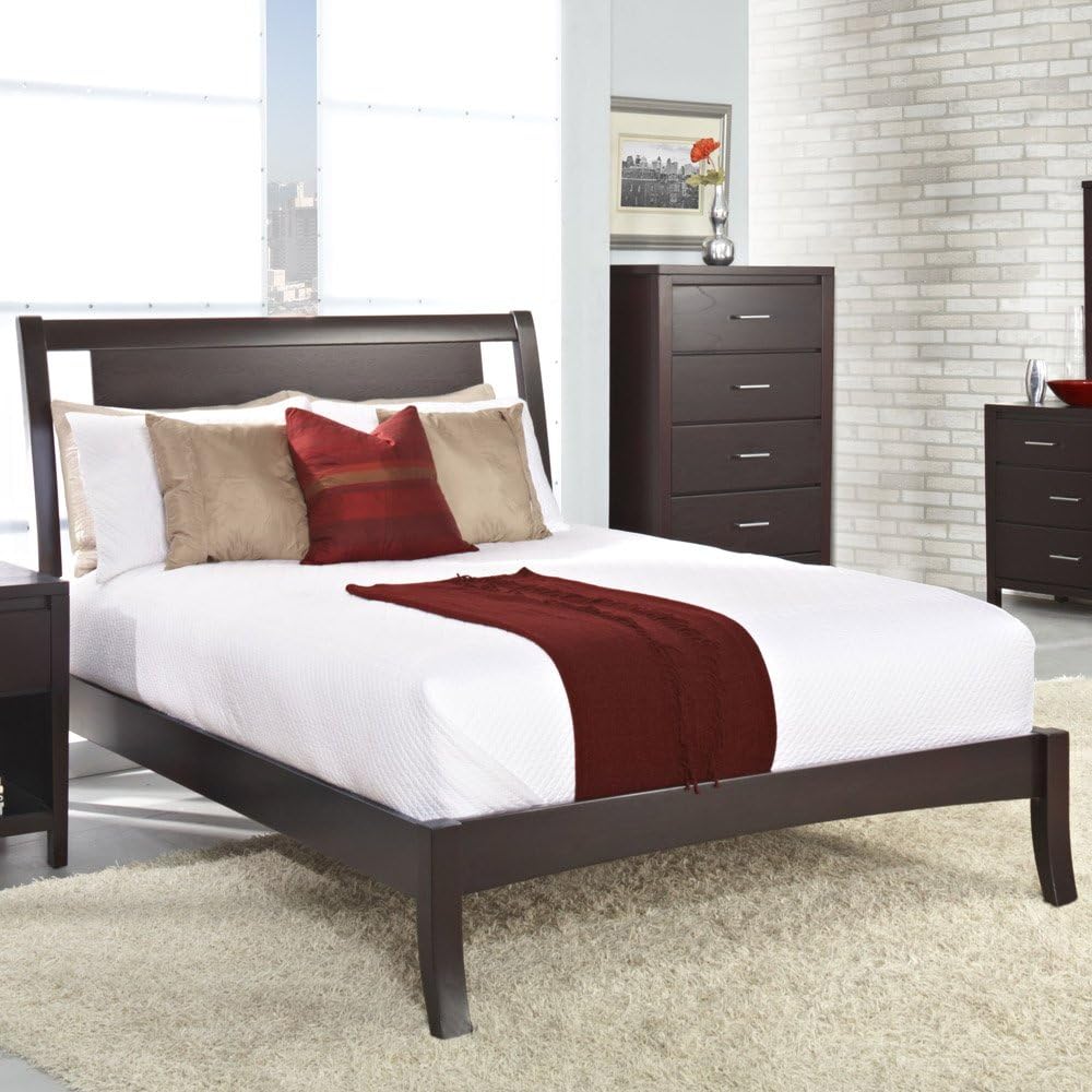 California King Espresso Platform Bed R9021