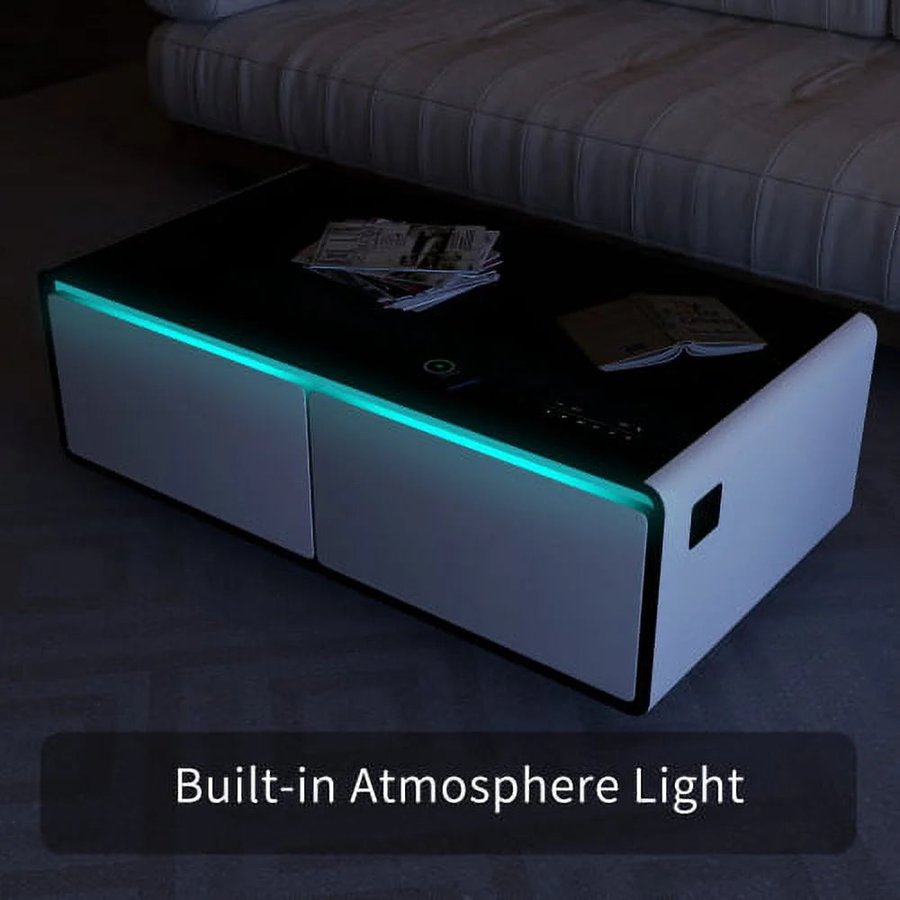 Smart Coffee Table with Built-in Fridge N6928