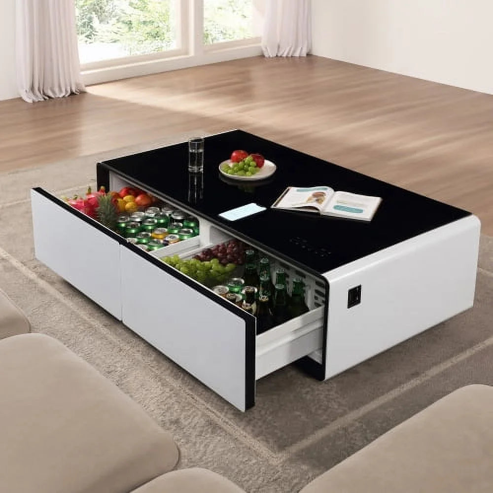 Smart Coffee Table with Built-in Fridge N6928