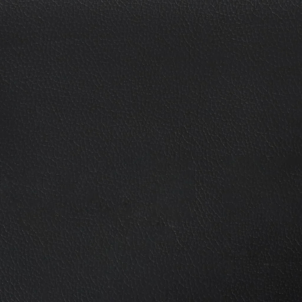 Black Faux Leather 2-Seater Sofa S5271