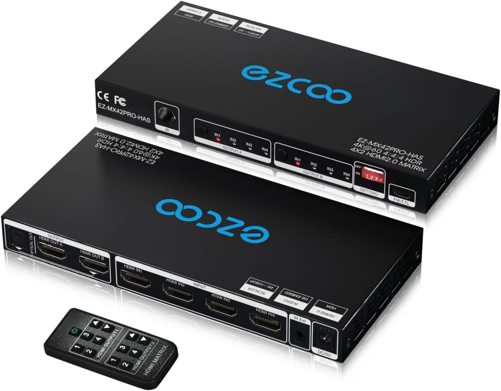 4 In 2 Out 4K 60Hz HDMI Matrix J602