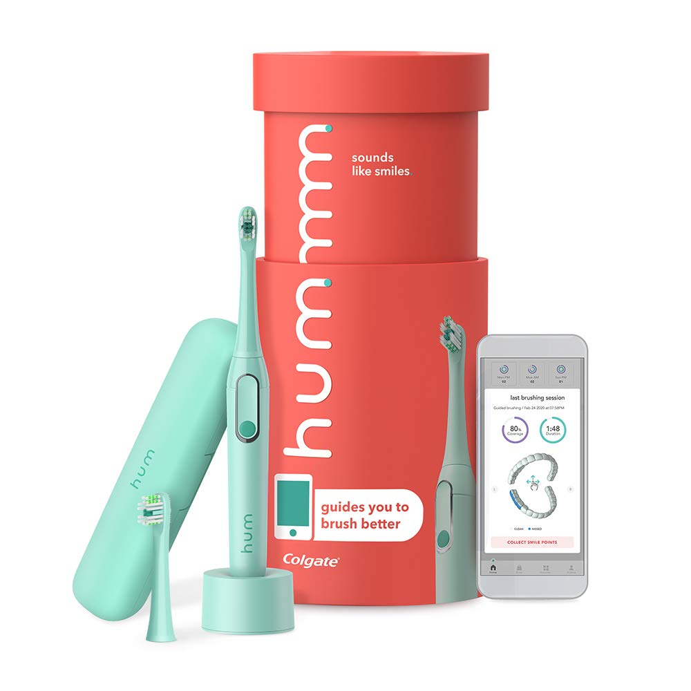 Blue Electric Toothbrush Kit, Rechargeable Sonic Toothbrush with Travel Case & Bonus Replacement Brush Head, Pack of 2 L679