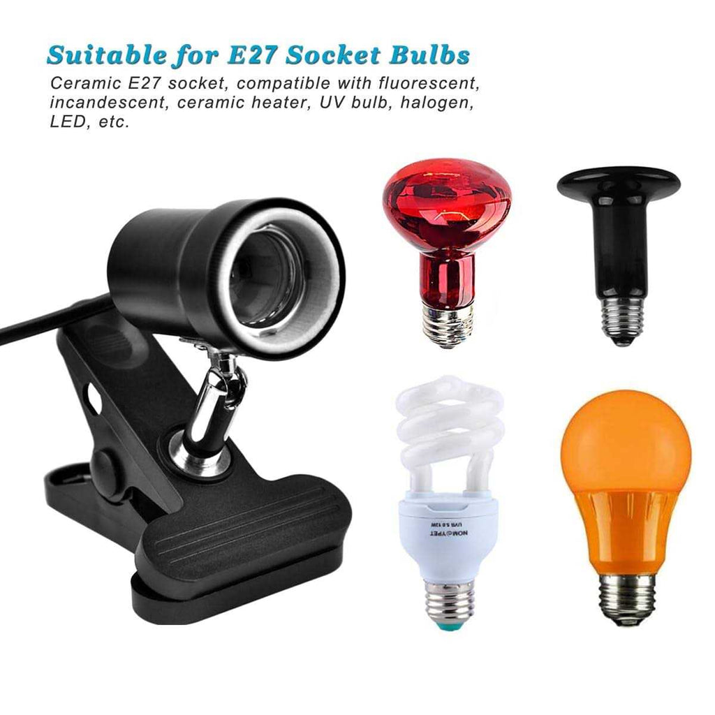 Reptile Heat Lamp with 50W UVA UVB Light Bulb L80894