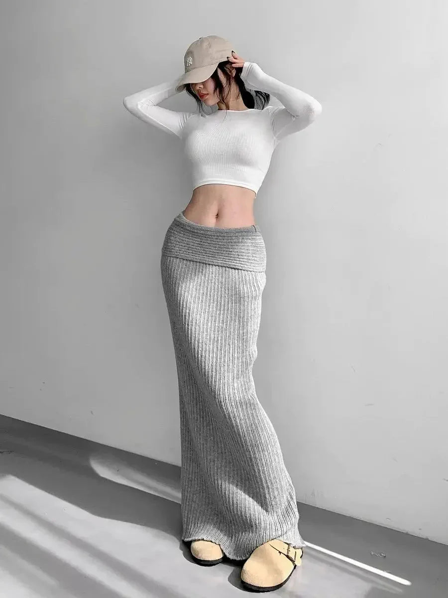 Knitted Midi Dress Y997