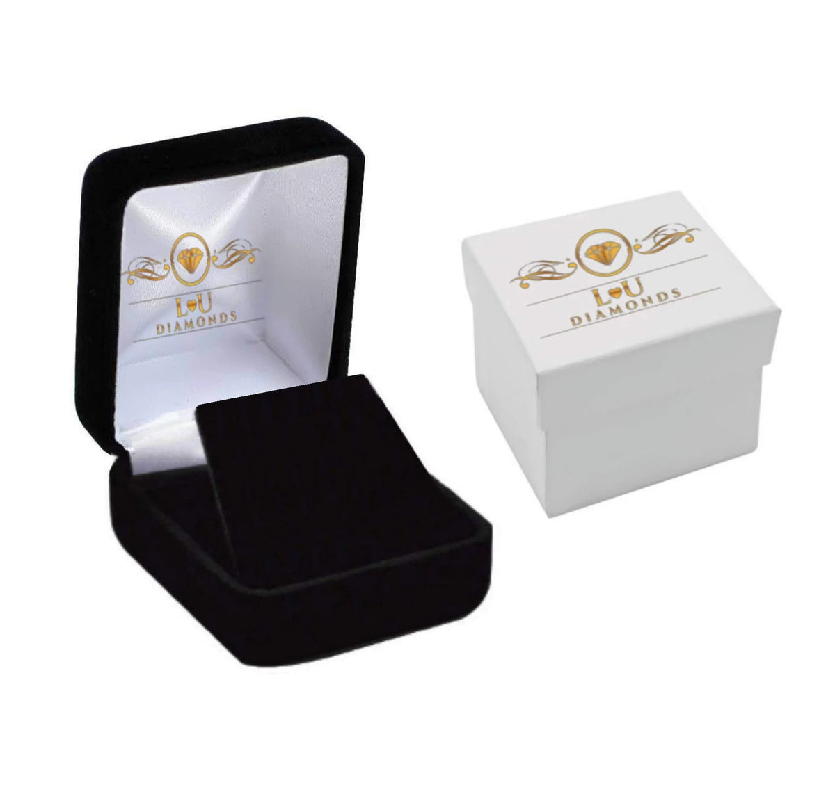 10k Yellow Gold Mens Diamond Earrings F863