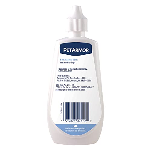 Ear Mite Treatment for Dogs, 3oz R4594