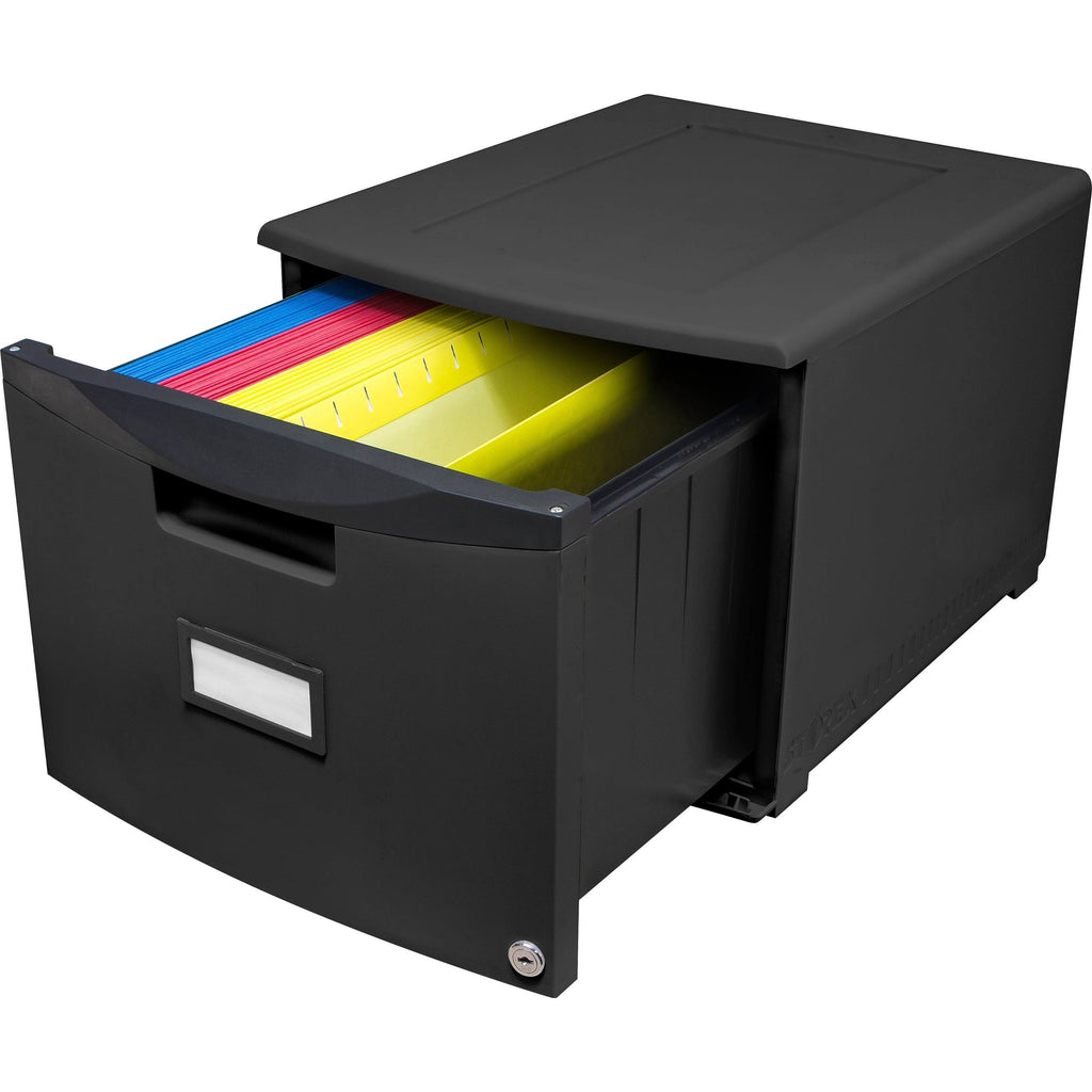 Black 1-Drawer Locking File Cabinet X926118