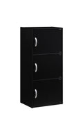 Black 3-Door Cabinet G239