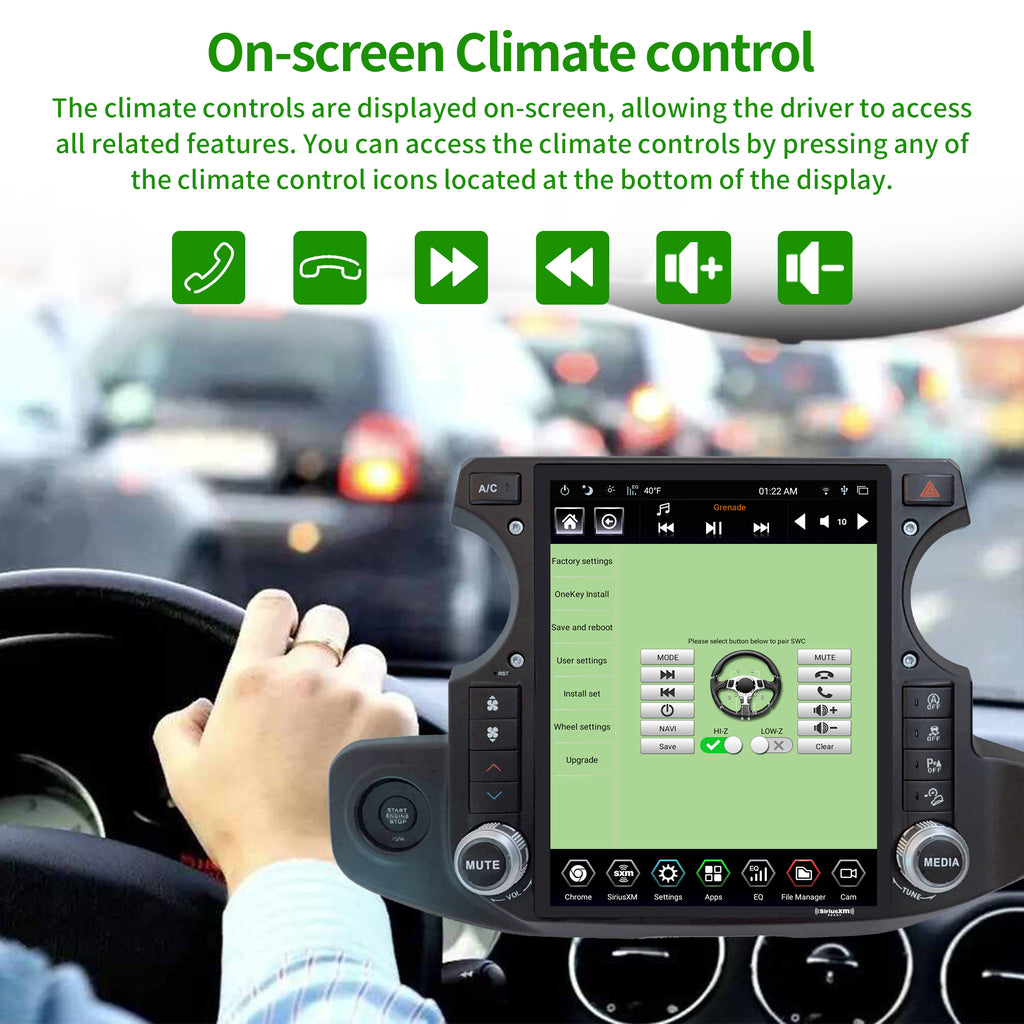 12.1 inch Touch Screen Car Radio Stereo with Apple Carplay U1028