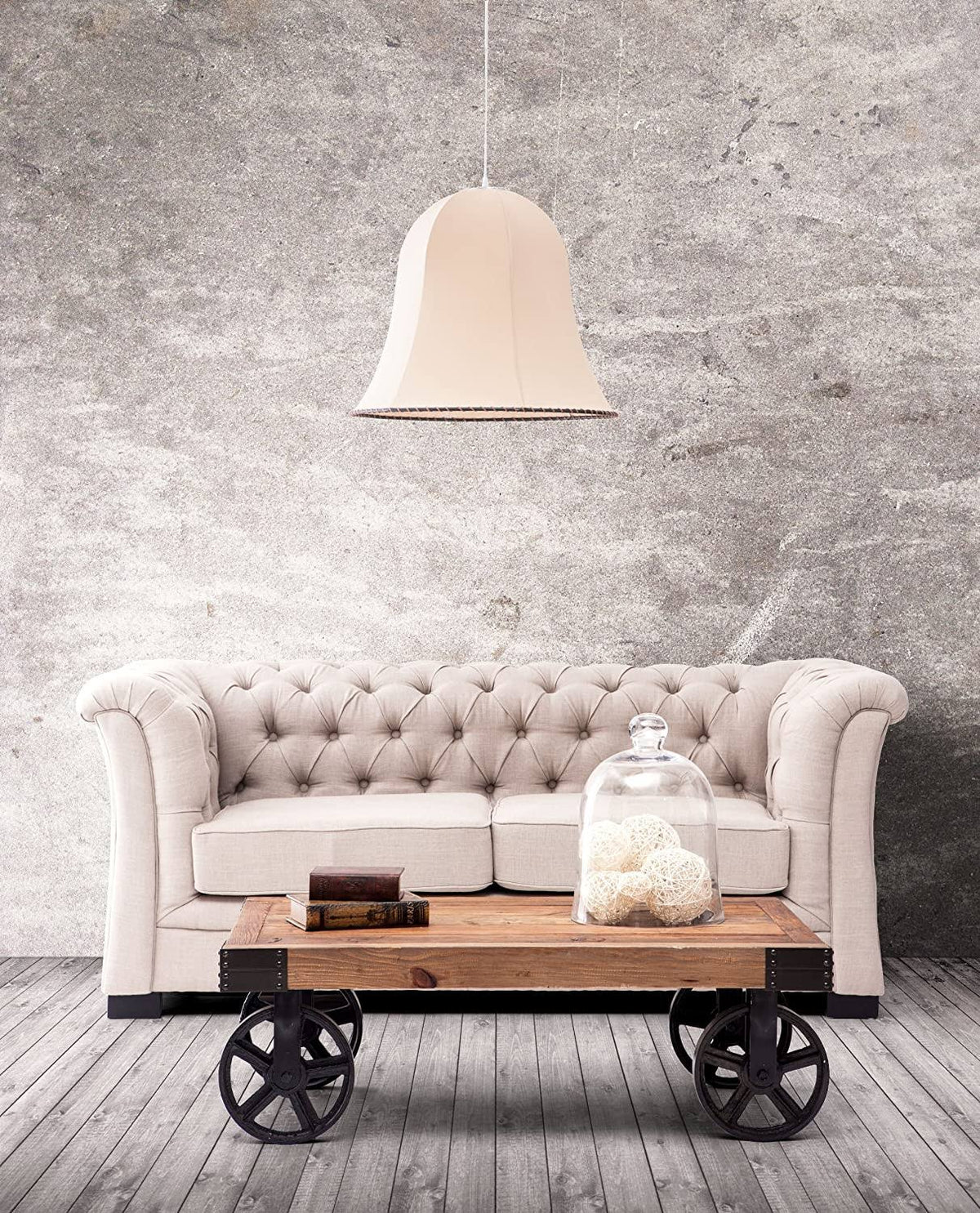 Beige Granite Ceiling Lamp G2289