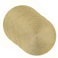 Gold 15" x 15" Round Placemat Set of 4 I871242