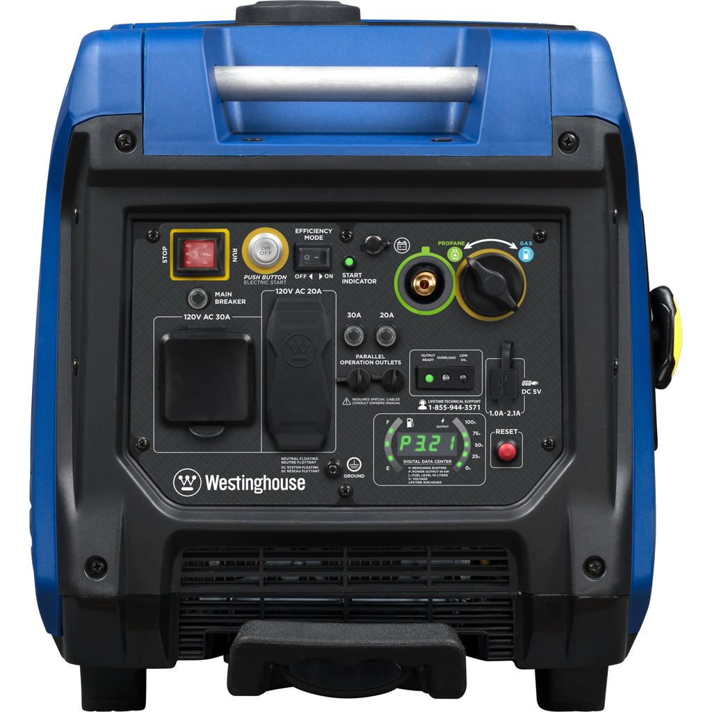 5000 Peak Watt Dual Fuel Portable Inverter Generator T53581