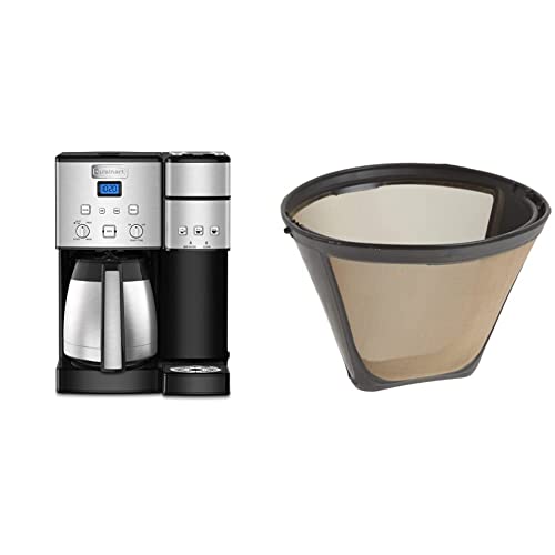 10-Cup Thermal Coffeemaker and Single-Serve Brewer, Stainless Steel T806369