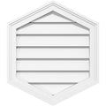 Vertical Peaked Surface Mount PVC Gable Vent F55479