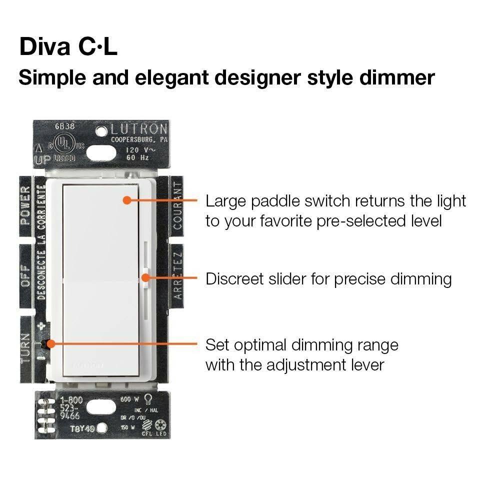White Dimmer Switch 6-Pack B8253