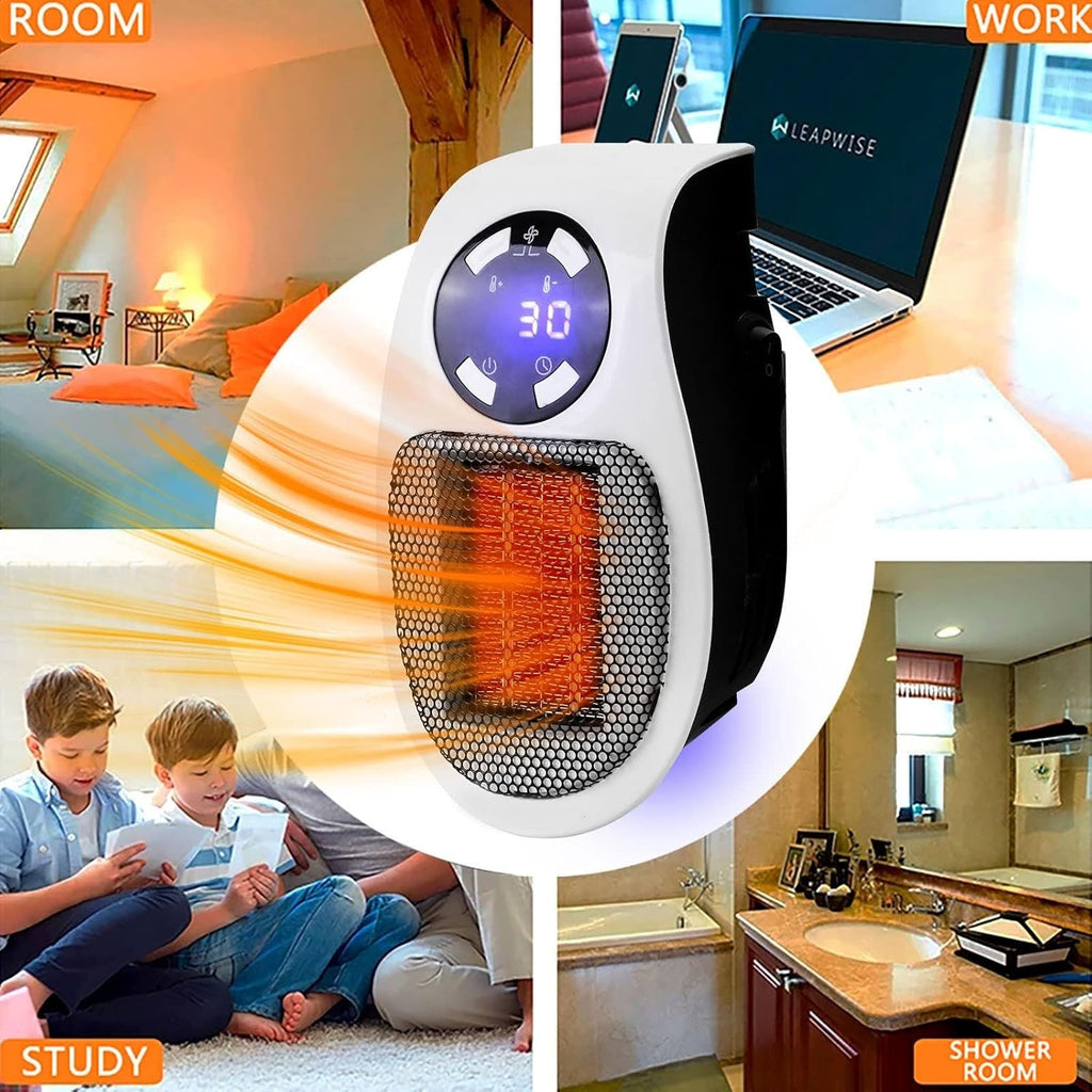 500W Ceramic Portable Space Heater U7647