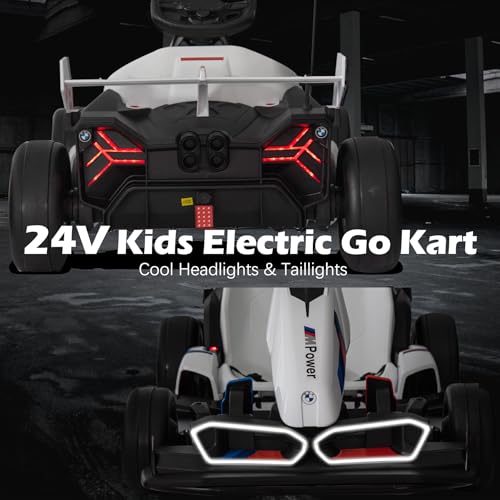 White Electric Drift Go Kart with 600W Motor S9185